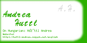 andrea huttl business card